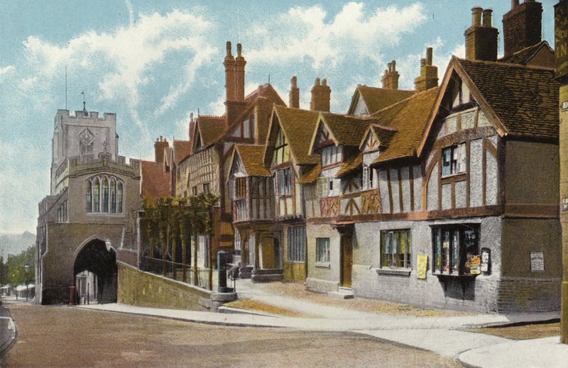 Hospital Leycester e Westgate, Warwick de English Photographer