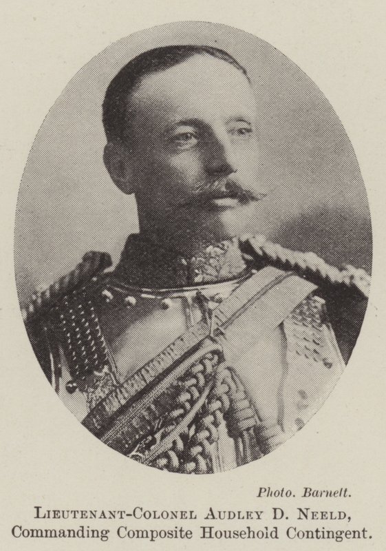 Tenente-Coronel Audley D Neeld, comandante do Contingente Composto Doméstico de English Photographer