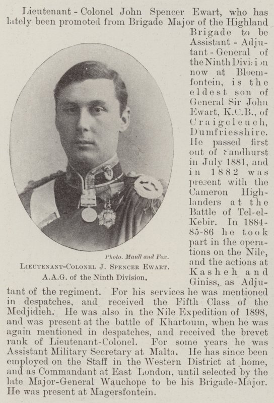 Tenente-Coronel J Spencer Ewart, AAG para a Nona Divisão de English Photographer