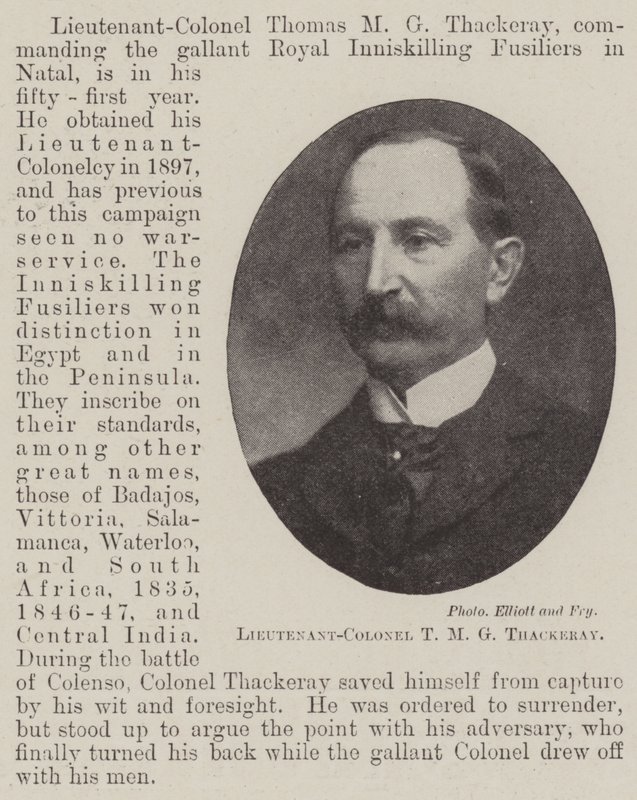 Tenente-Coronel TMG Thackeray de English Photographer
