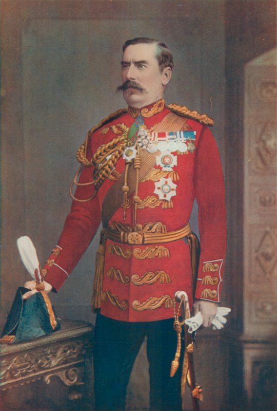 O tenente-general Sir Baker Creed Russel. Comando Distrito Sul de English Photographer