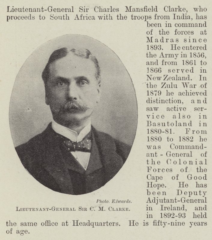 Tenente-General Sir CM Clarke de English Photographer