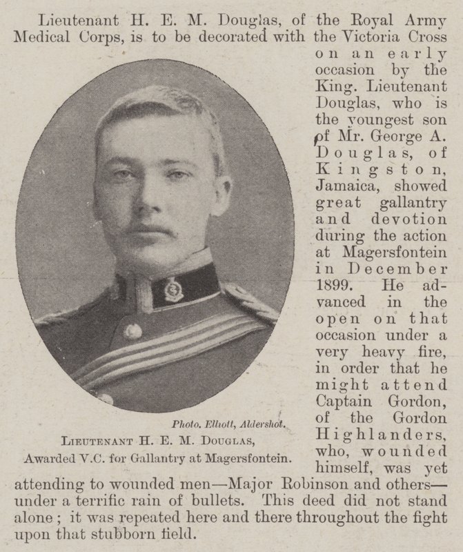 Tenente HEM Douglas, premiado com VC por Gallantry em Magersfontein de English Photographer