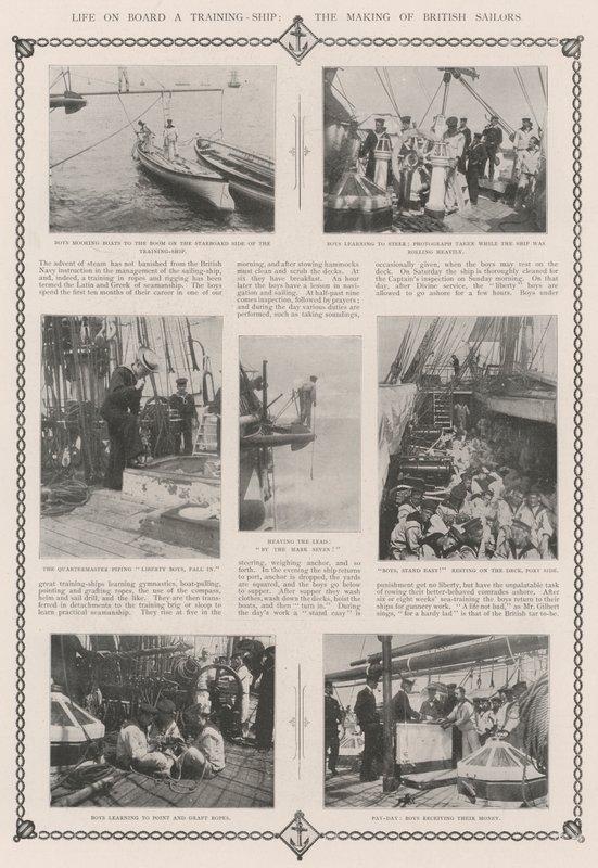 Vida a bordo de um navio de treinamento, a fabricação de marinheiros britânicos de English Photographer