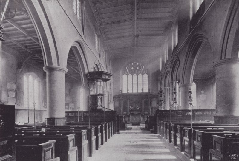 Igrejas da cidade de Londres: All Hallows, Barking (foto a p/b) de English Photographer