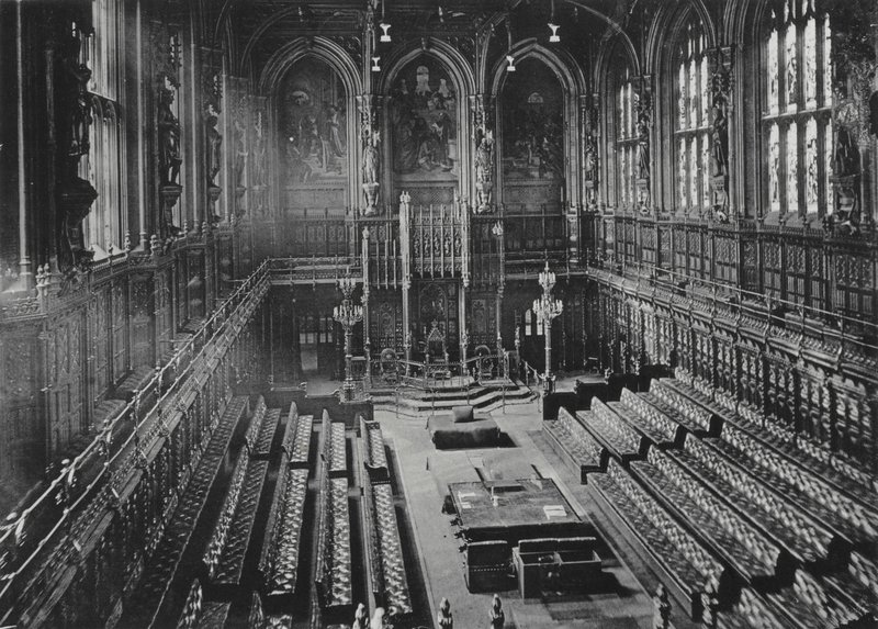 Londres: The House of Lords (foto a p/b) de English Photographer