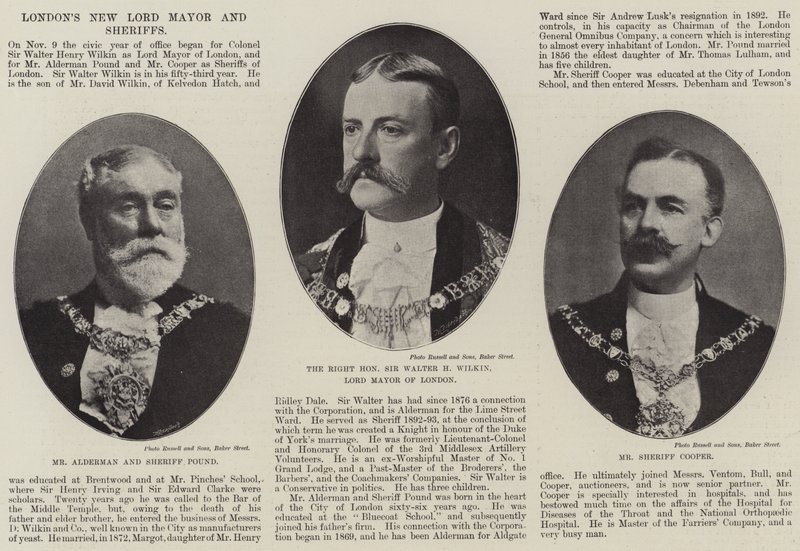 Londons New Lord Mayor e Sheriffs de English Photographer