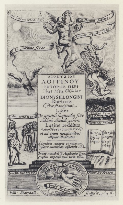 Longinus, G T for G Webb, Oxford 1636 (foto a p/b) de English Photographer