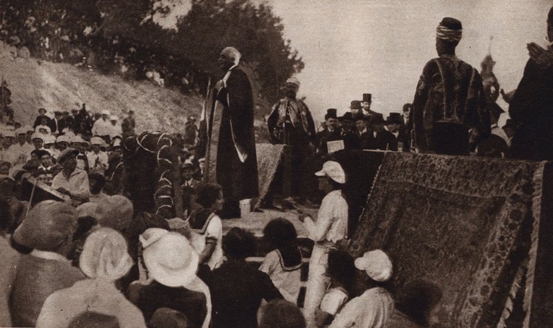 Discurso de Lord Balfour a favor da criação de um Estado judaico na Palestina de English Photographer