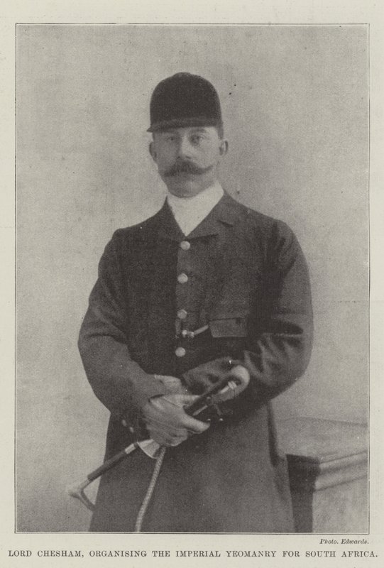 Lord Chesham, organizando a Yeomanry Imperial para a África do Sul de English Photographer