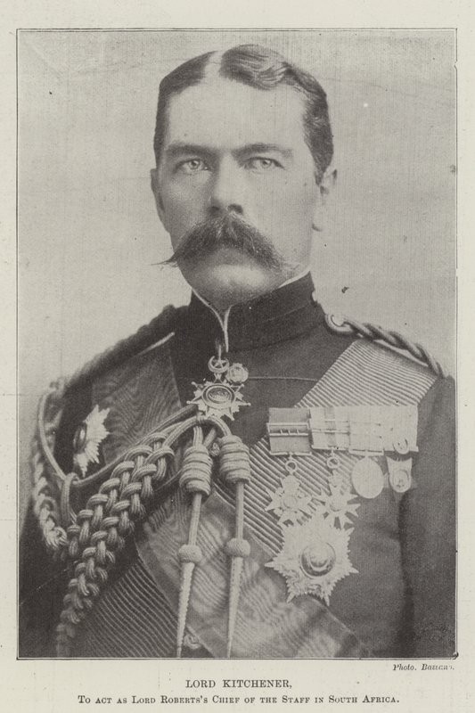 Lord Kitchener, para atuar como Lord Robertss Chefe do Staff na África do Sul de English Photographer