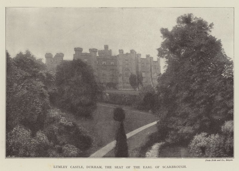 Lumley Castle, Durham, o assento do conde de Scarbrough de English Photographer
