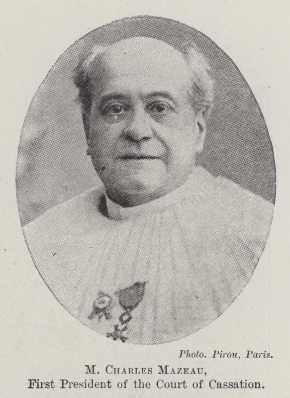 M Charles Mazeau, primeiro presidente do Tribunal de Cassação de English Photographer