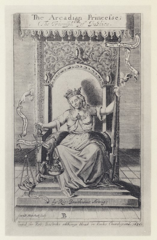 M Silesio, The Arcadian Princess, Tr R Brathwait, T Harper for Bostocke 1635 (foto a p/b) de English Photographer