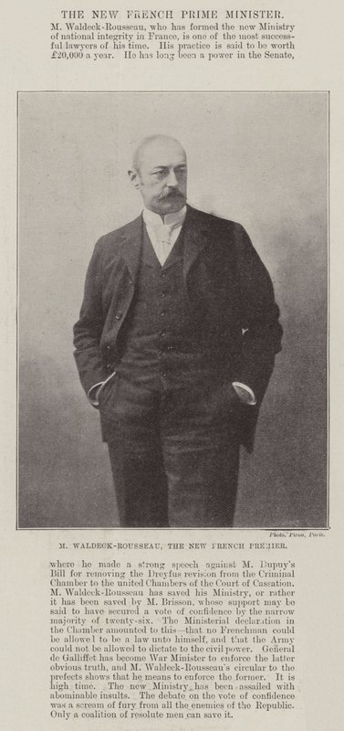 M Waldeck-Rousseau, o novo primeiro-ministro francês de English Photographer