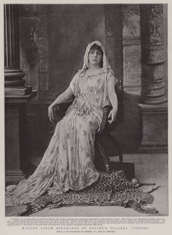 Sarah Bernhardt em Racines tragédia Phedre de English Photographer