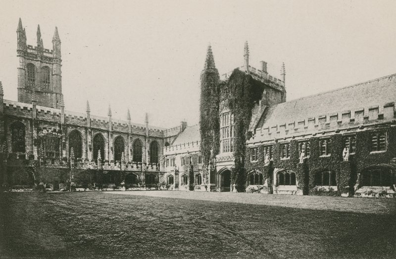 Magdalen College claustro e torre, Oxford de English Photographer