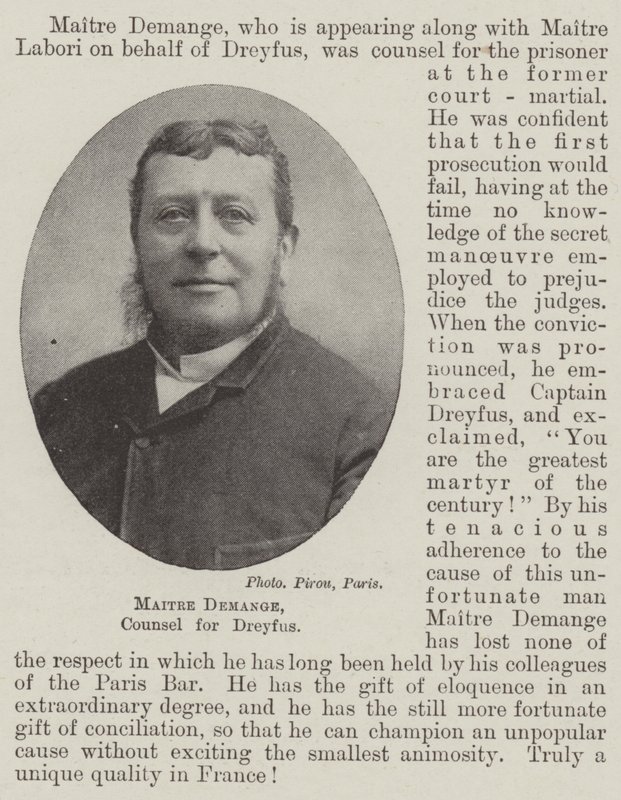 Maitre Demange, advogado de Dreyfus de English Photographer