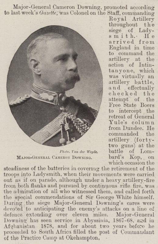Major-General Cameron Downing de English Photographer