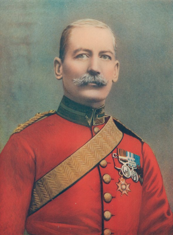 Major-General JBB Dickson. Comandante da Quarta Brigada de Cavalaria, Força de Campo Sul-Africana de English Photographer