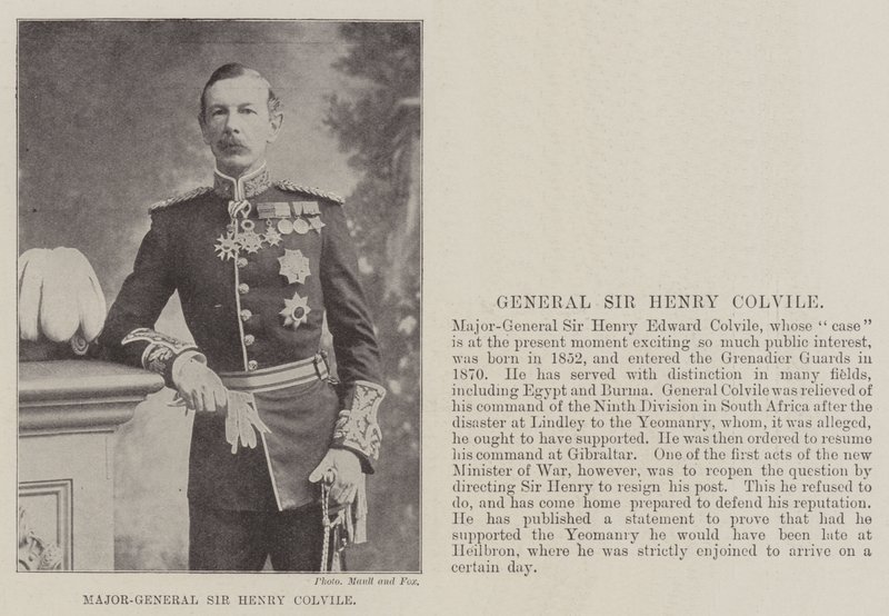 Major-General Sir Henry Colvile de English Photographer