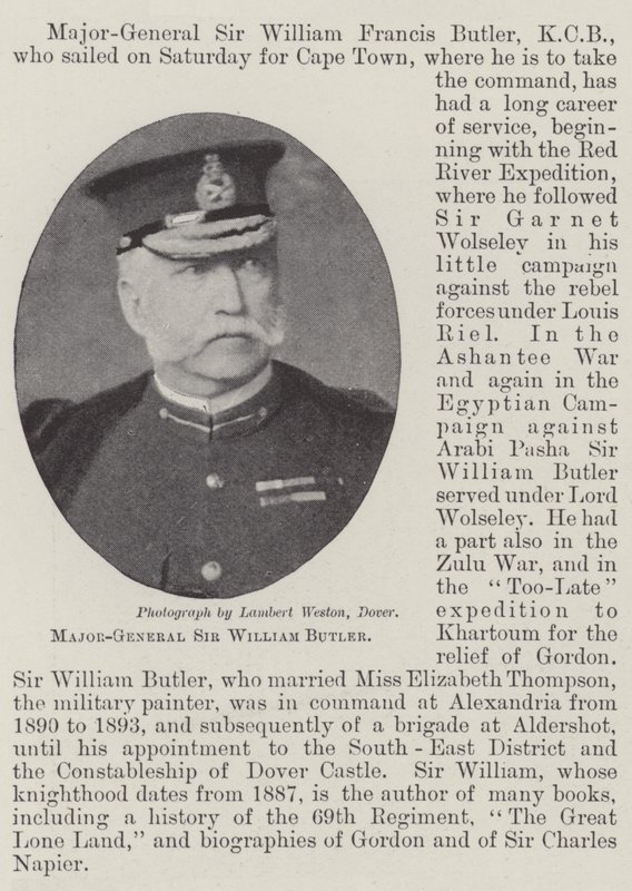 Major-General Sir William Butler de English Photographer