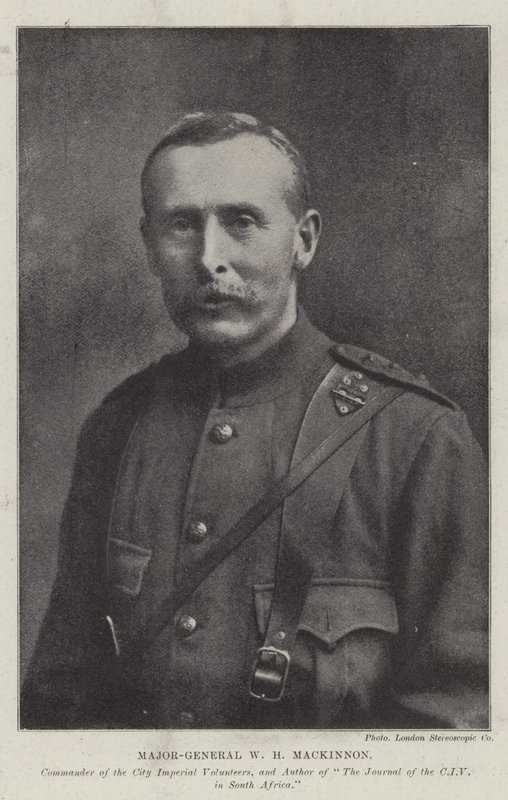 Major-General WH Mackinnon, Comandante dos Voluntários Imperiais da Cidade, e Autor do Jornal do CIV na África do Sul de English Photographer