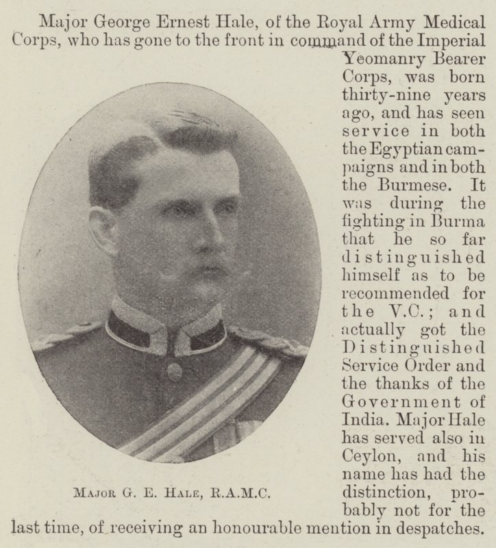 Major GE Hale, RAMC de English Photographer
