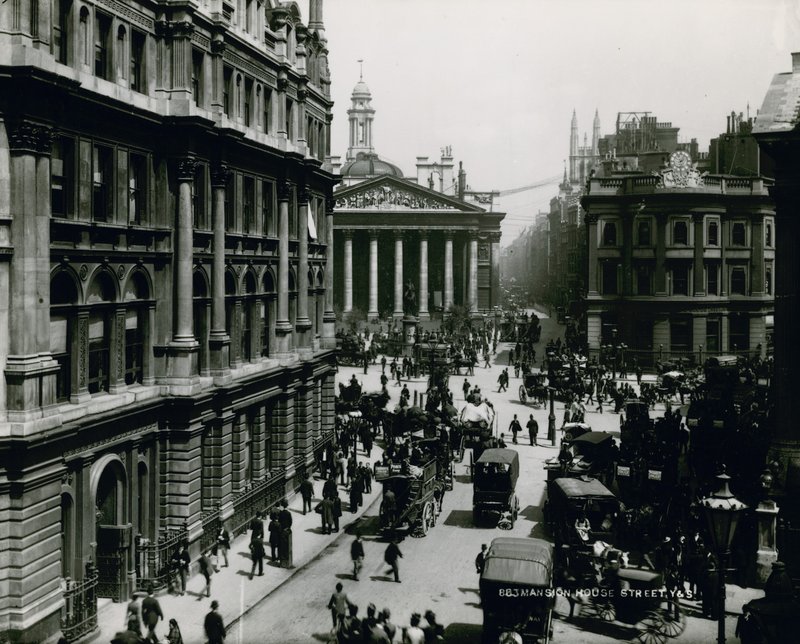 Mansion House Street, Londres de English Photographer