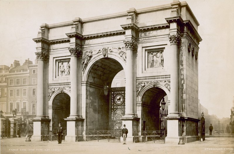 Arco de mármore, Oxford Street, Londres de English Photographer