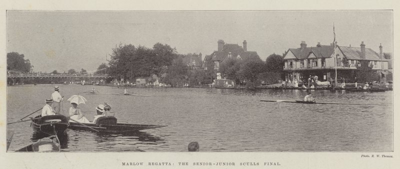 Marlow Regatta, final do Junior-Senior Scull de English Photographer