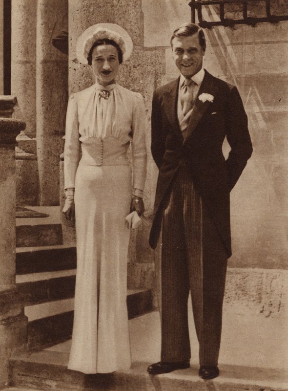 Casamento do Duque de Windsor com a Sra. Simpson no Chateau de Cande, Monts, 3 de junho de 1937 de English Photographer