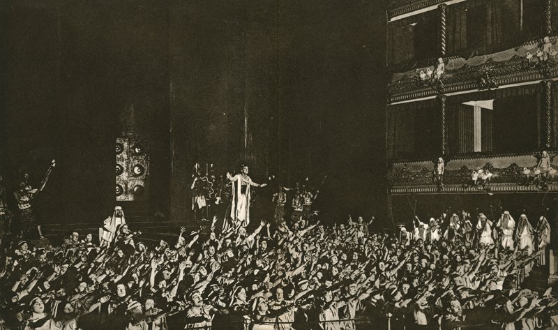 Max Reinhardts Oedipus Rex com John Martin-Harvey em 1912 de English Photographer