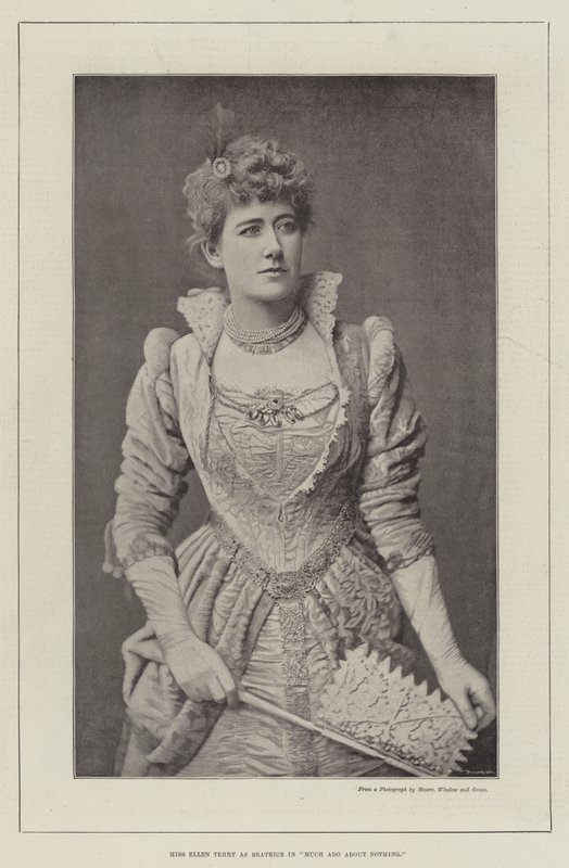 Senhorita Ellen Terry como Beatrice em muito barulho por nada de English Photographer