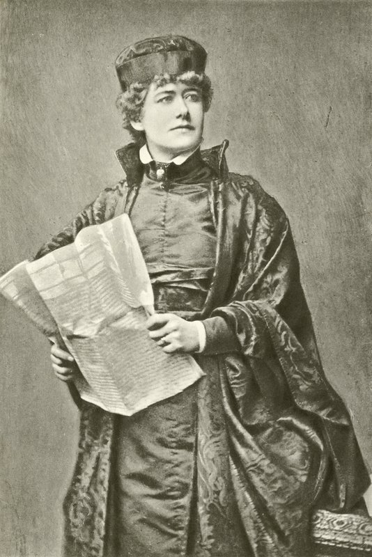 Miss Ellen Terry como Portia (gravura) de English Photographer