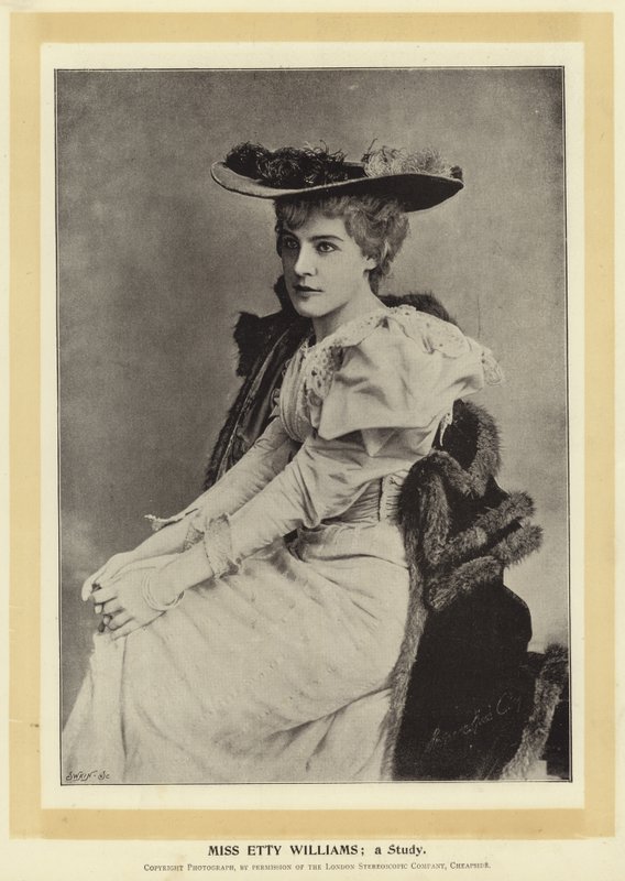 Miss Etty Williams; um estudo de English Photographer