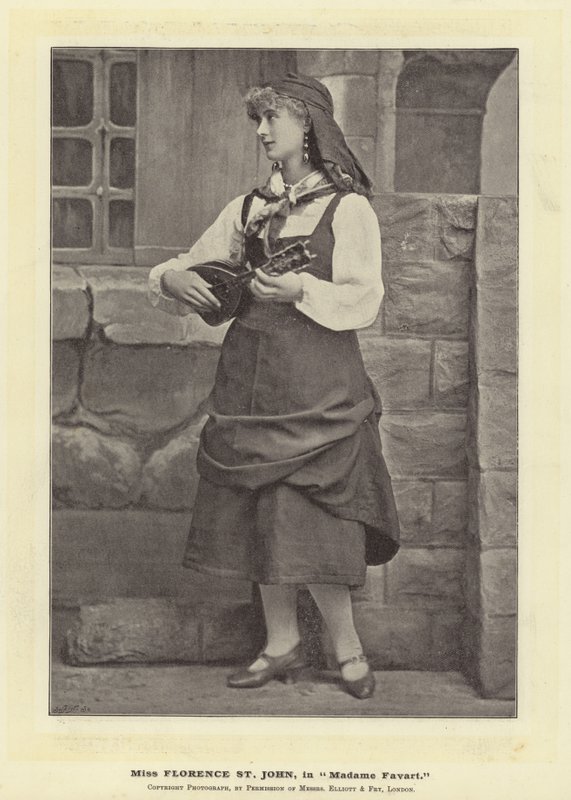 Miss Florence St John, em Madame Favart de English Photographer