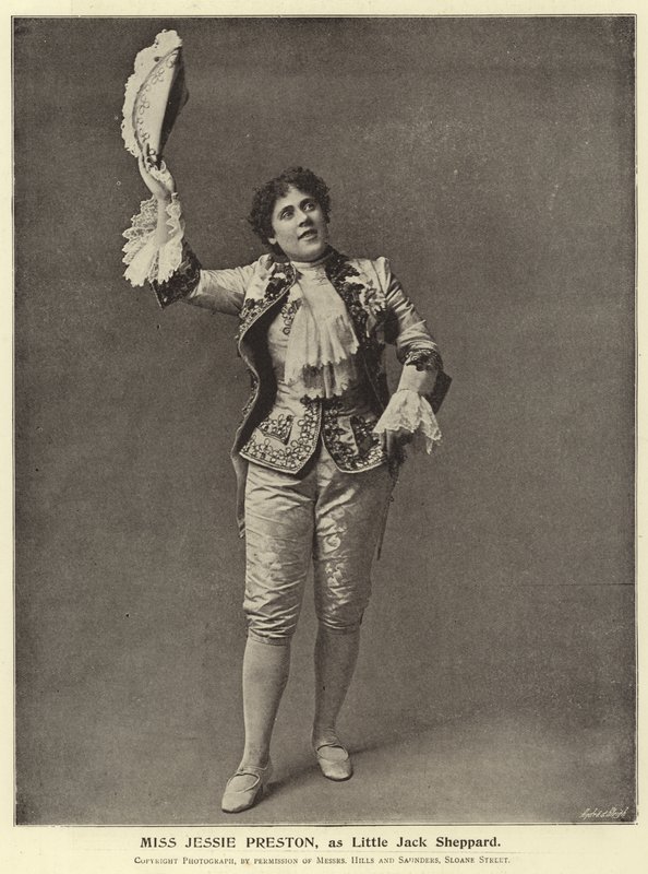 Miss Jessie Preston, como Little Jack Sheppard de English Photographer