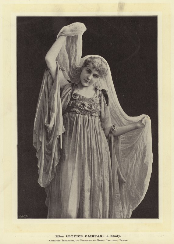 Miss Lettice Fairfax: um estudo de English Photographer