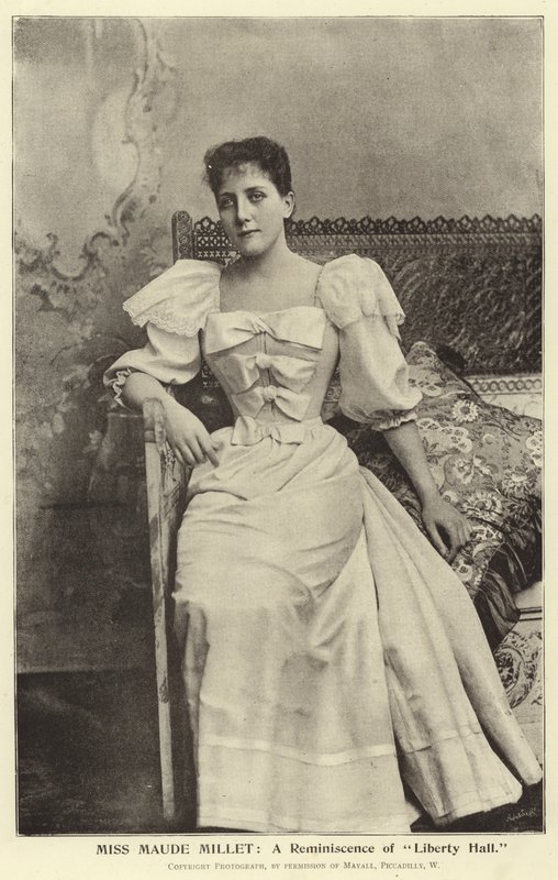 Miss Maude Millet: Uma reminiscência do Liberty Hall de English Photographer