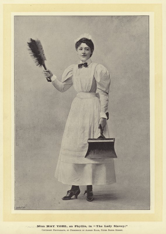 Miss May Yohe, como Phyllis, em The Lady Slavey de English Photographer