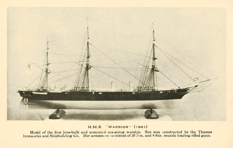 Modelo do HMS Warrior de English Photographer