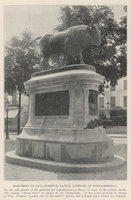Monumento a Rosa Felicidade, recentemente revelado em Fontainebleau de English Photographer