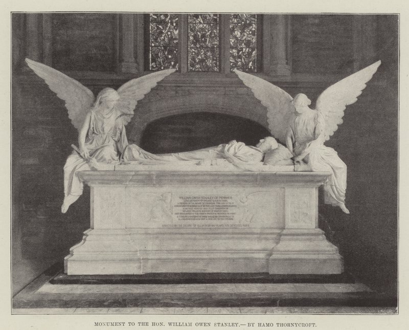 Monumento ao Honorável William Owen Stanley, de Hamo Thornycroft de English Photographer