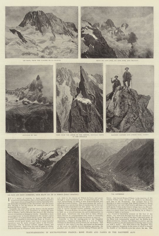 Montanhismo no sudoeste da França, alguns picos e passagens nos Alpes Dauphine de English Photographer
