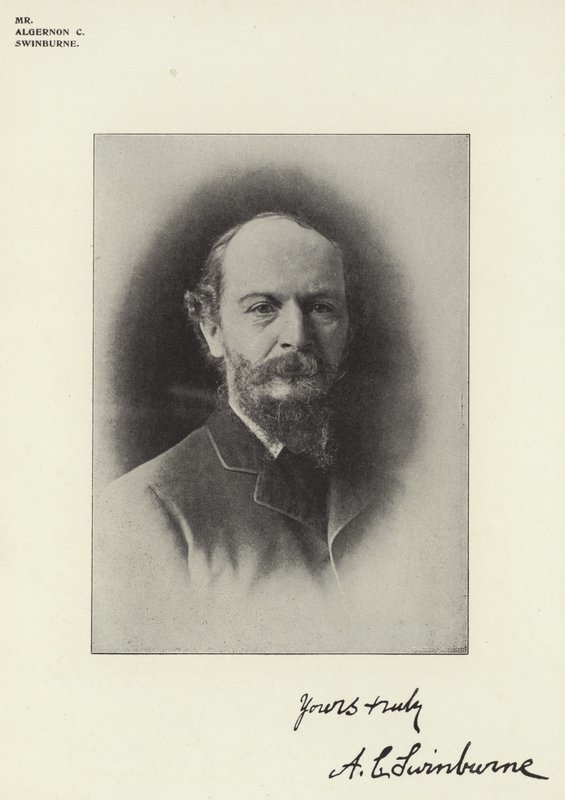 Mr Algernon C Swinburne de English Photographer