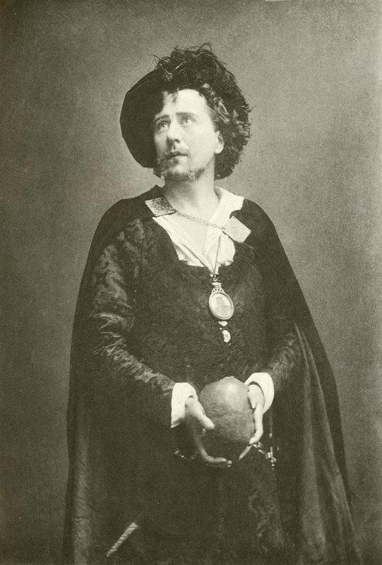 Sr. Beerbohm Tree como Hamlet (gravura) de English Photographer