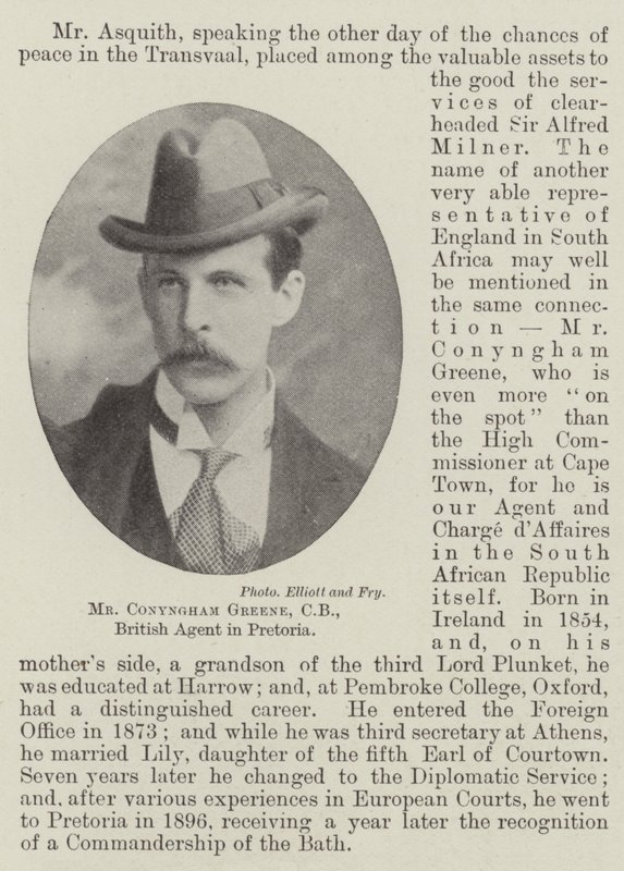 Mr Conyngham Greene, CB, Agente Britânico em Pretória de English Photographer
