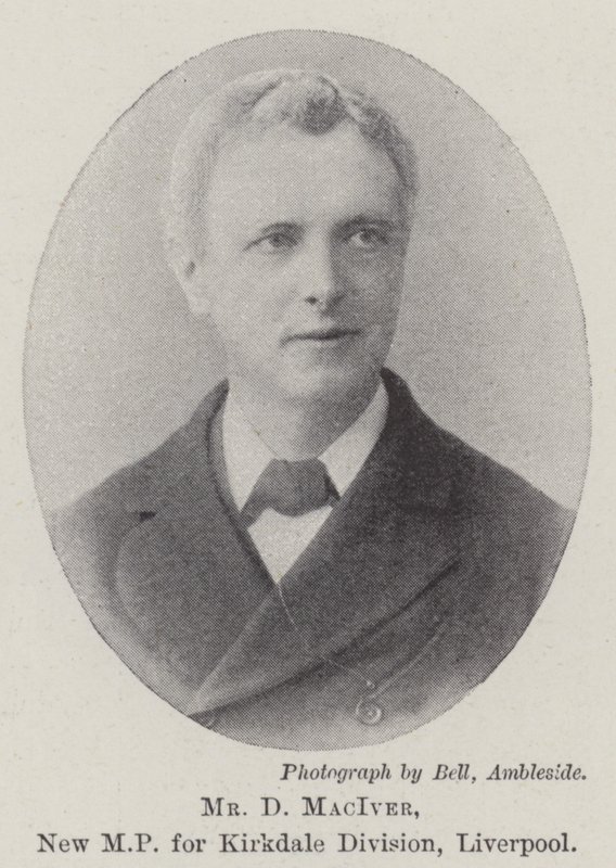 Sr. D MacIver, novo membro do parlamento da Divisão de Kirkdale, Liverpool de English Photographer