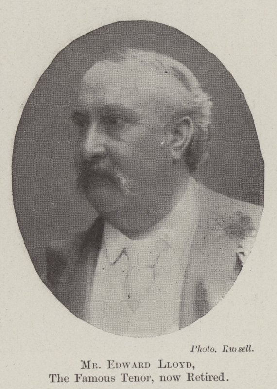 Sr. Edward Lloyd, o famoso tenor, agora aposentado de English Photographer